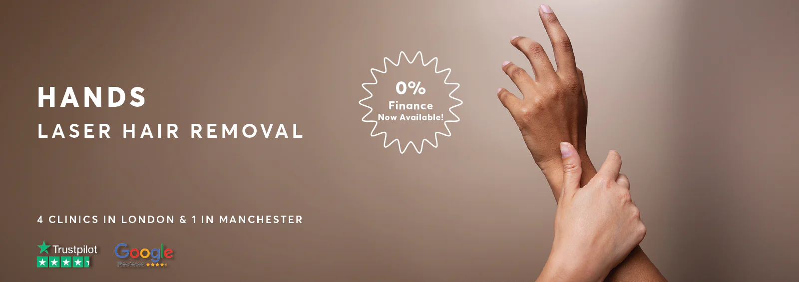 Laser Hair Removal Hands Pulse Light Clinic London